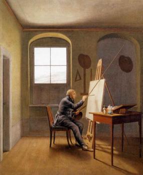 Georg Friedrich Kersting : Caspar David Friedrich In His Studio